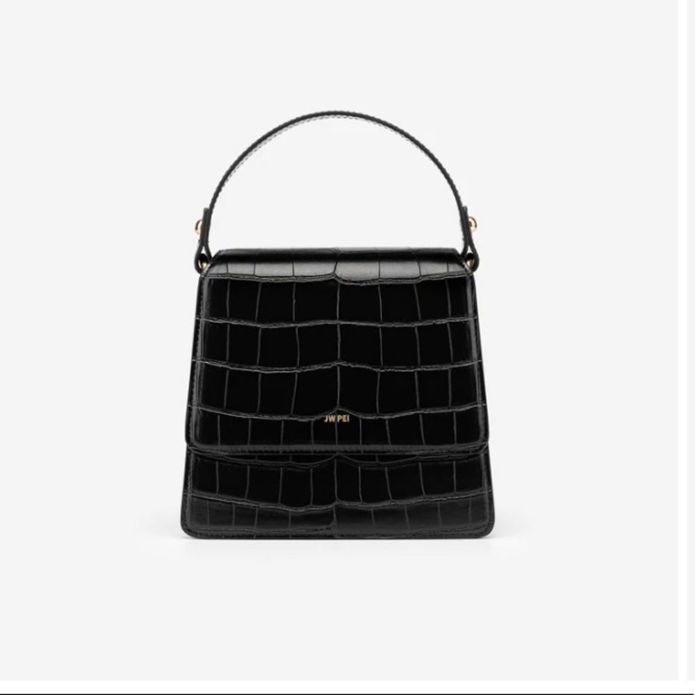 Croc-Embossed Vegan Leather JW PEI mini bag